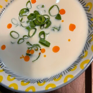 豆乳豆腐スープ